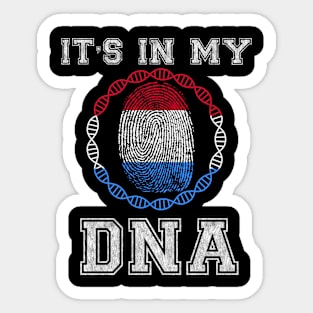 Luxembourg  It's In My DNA - Gift for Luxembourgish From Luxembourg Sticker